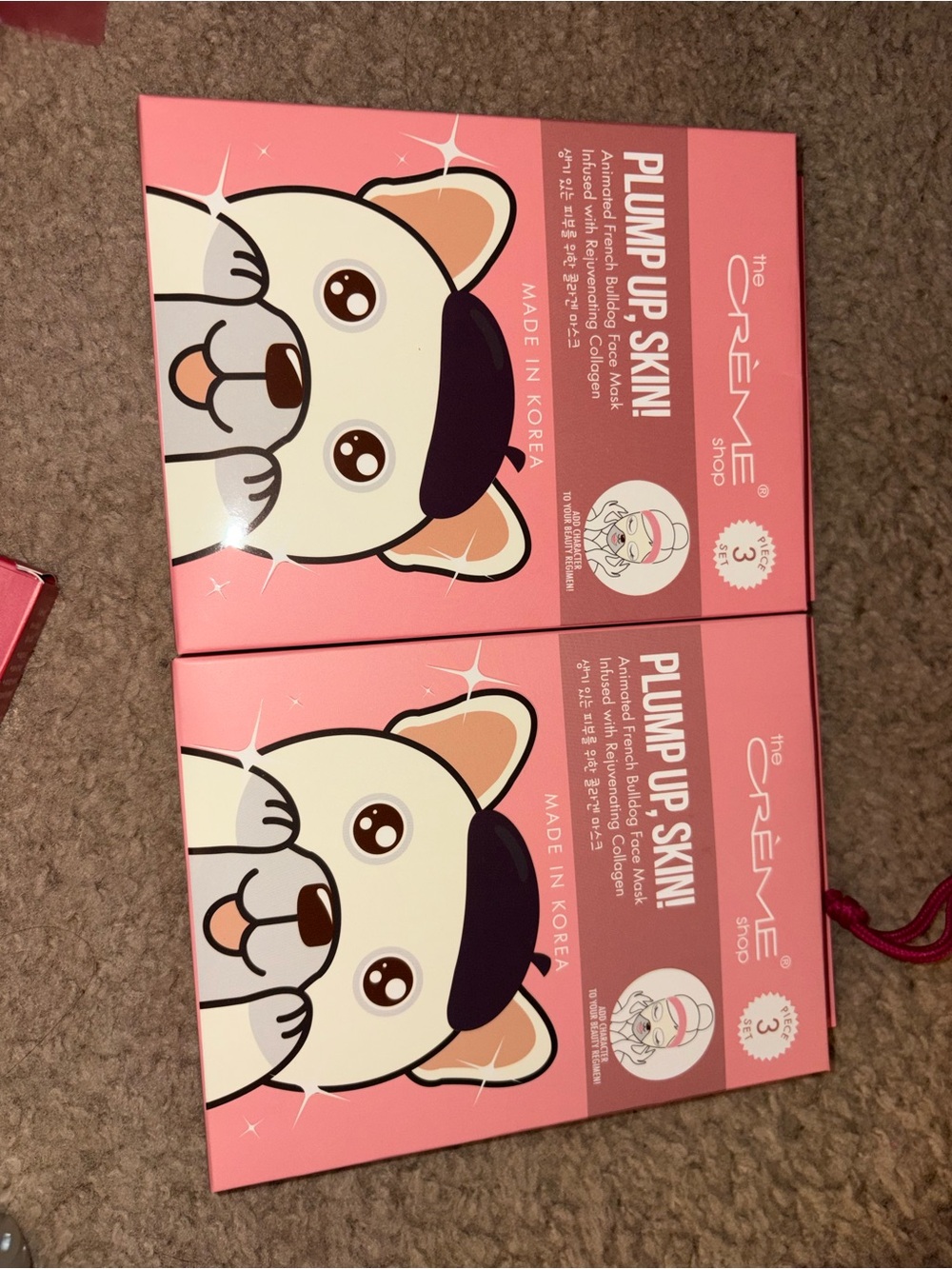 The Crème Shop Plump Up Skin! Pink Hydrating Sheet Mask Pack